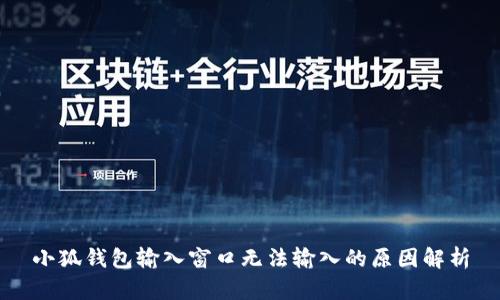 小狐錢(qián)包輸入窗口無(wú)法輸入的原因解析