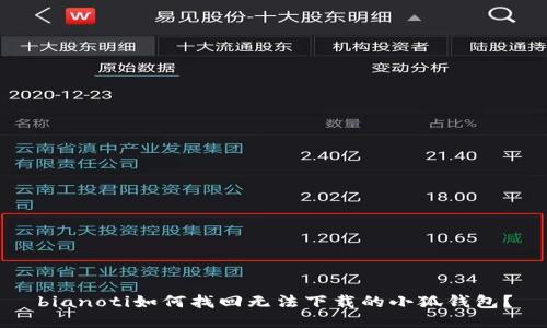 bianoti如何找回無法下載的小狐錢包？
