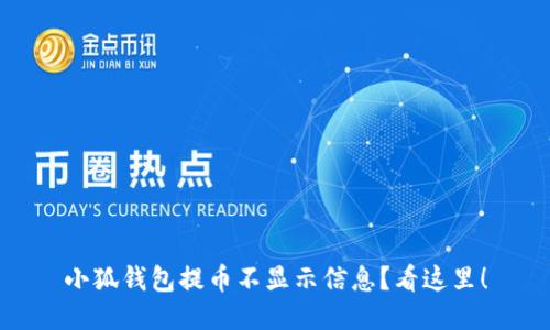 小狐錢包提幣不顯示信息？看這里！